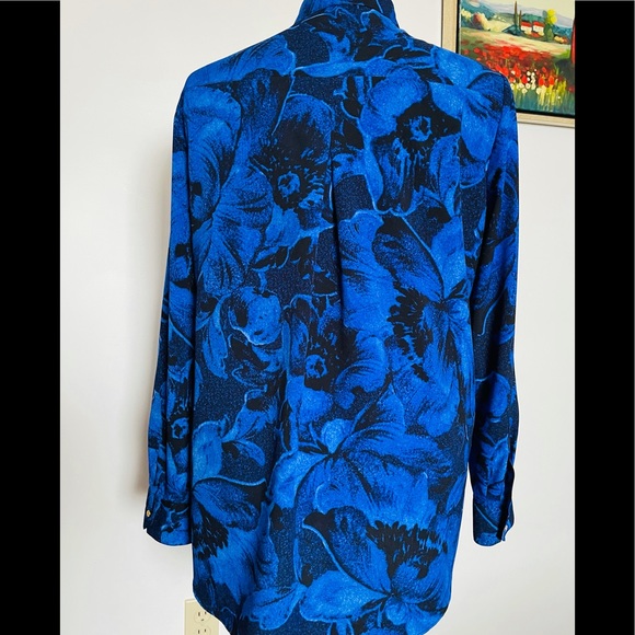 Ellen Tracy Button Down Tunic Shirt - Picture 5 of 10